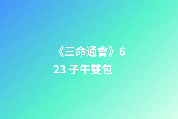 《三命通會》6.23 子午雙包